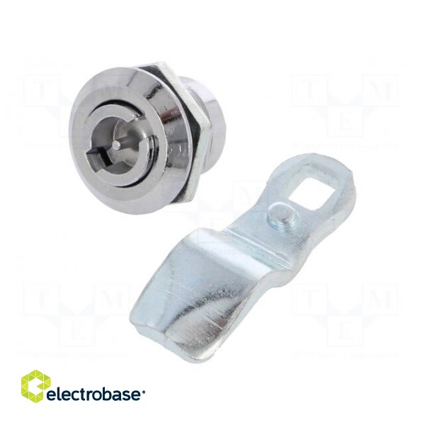 Lock | cast zinc | 10mm | Kind of insert bolt: double-bit insert image 1