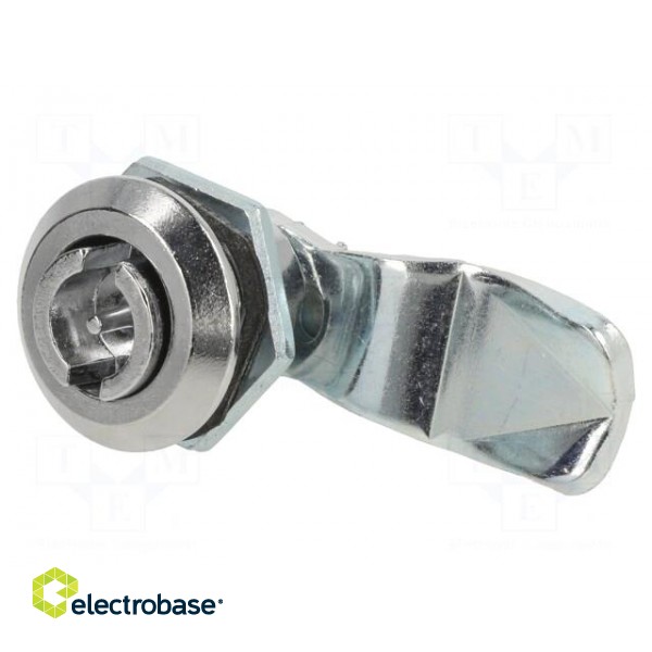 Lock | cast zinc | 14mm | Kind of insert bolt: double-bit insert