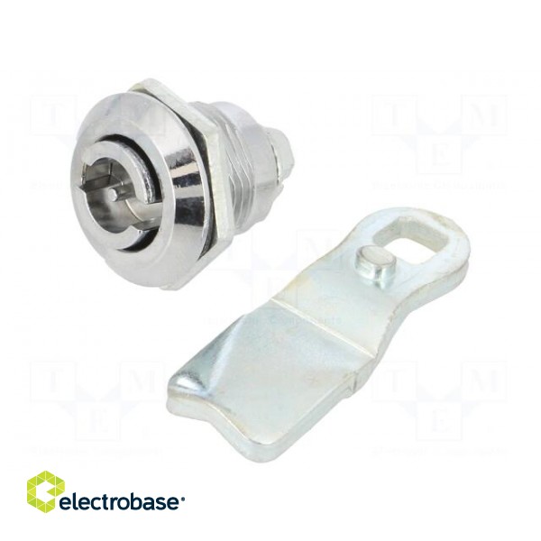 Lock | cast zinc | 22mm | Kind of insert bolt: double-bit insert фото 1