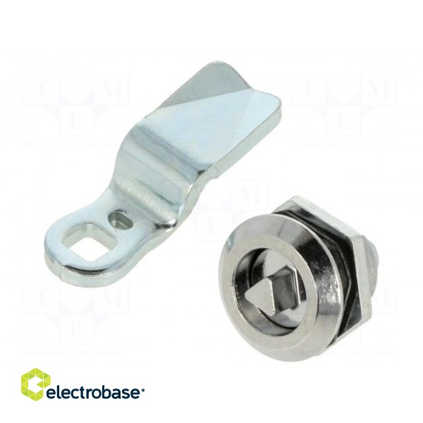 Lock | cast zinc | 30mm | Kind of insert bolt: T7 | Body: black image 1