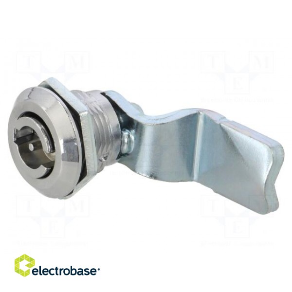 Lock | cast zinc | 32mm | Kind of insert bolt: double-bit insert