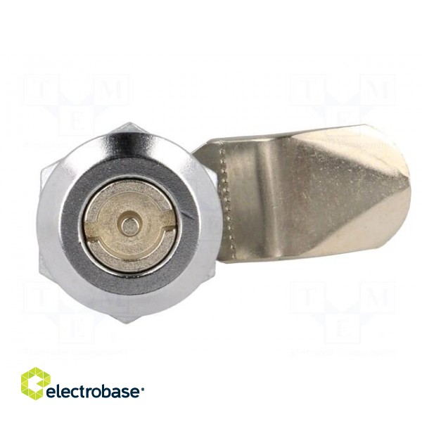 Lock | zinc alloy | 16mm | nickel | Actuator material: steel image 9