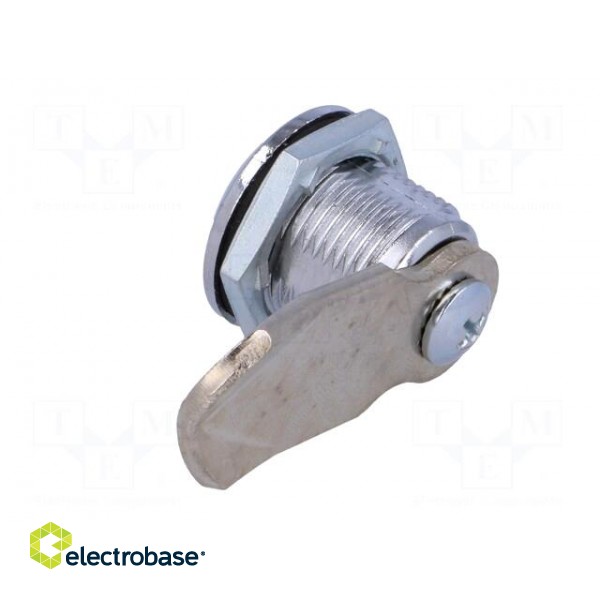 Lock | zinc alloy | 20mm | nickel | Actuator material: steel paveikslėlis 4