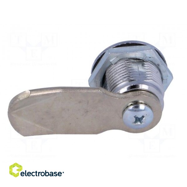 Lock | zinc alloy | 20mm | nickel | Actuator material: steel paveikslėlis 5