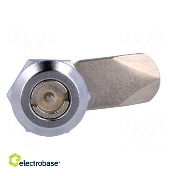 Lock | zinc alloy | 20mm | nickel | Actuator material: steel paveikslėlis 9
