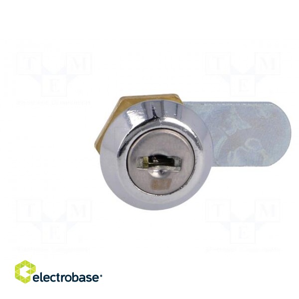 Lock | zinc and aluminium alloy | 15mm | chromium | Key code: 827 image 9