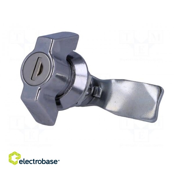 Lock | zinc and aluminium alloy | 21mm | chromium | Key code: 1333 image 2