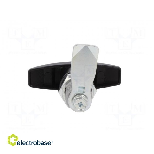 Lock | zinc and aluminium alloy | 30mm | black finish | Kit: 2 keys image 6