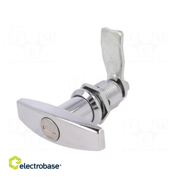 Lock | zinc and aluminium alloy | 30mm | chromium | Key code: 1333 image 3