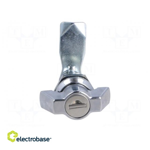 Lock | zinc and aluminium alloy | 30mm | chromium | Key code: 1333 фото 10