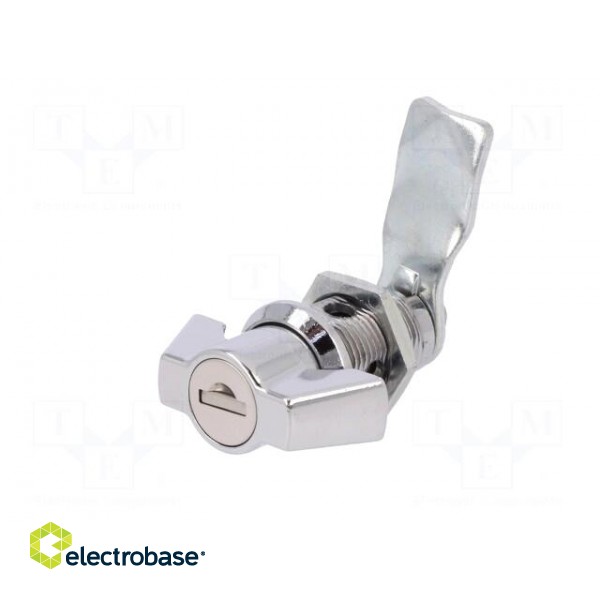Lock | zinc and aluminium alloy | 33mm | chromium | Key code: 1333 image 3