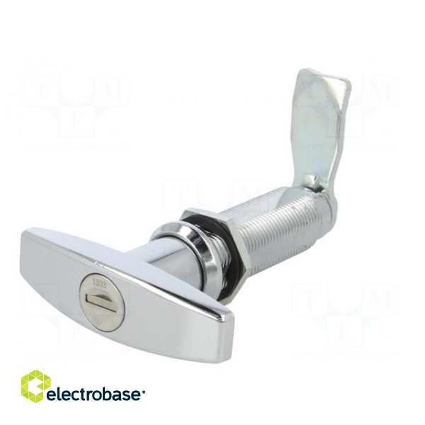 Lock | zinc and aluminium alloy | 60mm | chromium | Key code: 1333 image 3