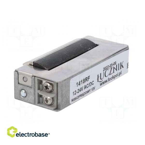 Electromagnetic lock | 12÷24VDC | low current | 1400RF | 12÷24VAC image 4