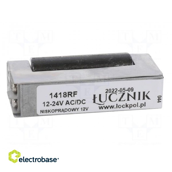 Electromagnetic lock | 12÷24VDC | low current | 1400RF | 12÷24VAC image 5