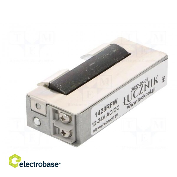 Electromagnetic lock | 12÷24VDC | low current,with switch image 4