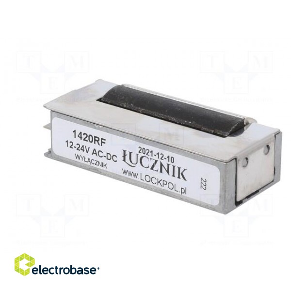 Electromagnetic lock | 12÷24VDC | with switch | 1400RF image 6