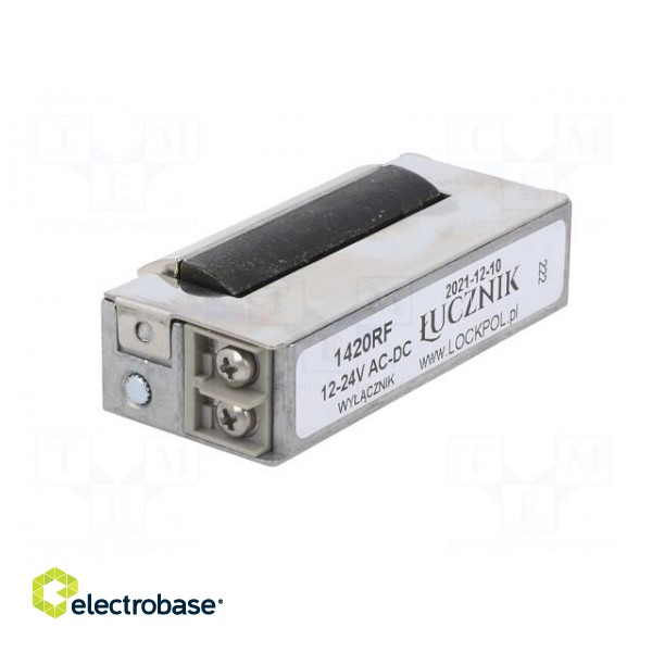 Electromagnetic lock | 12÷24VDC | with switch | 1400RF image 4