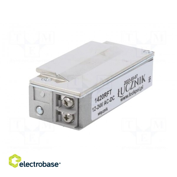 Electromagnetic lock | 12÷24VDC | with switch | 1400RFT image 4