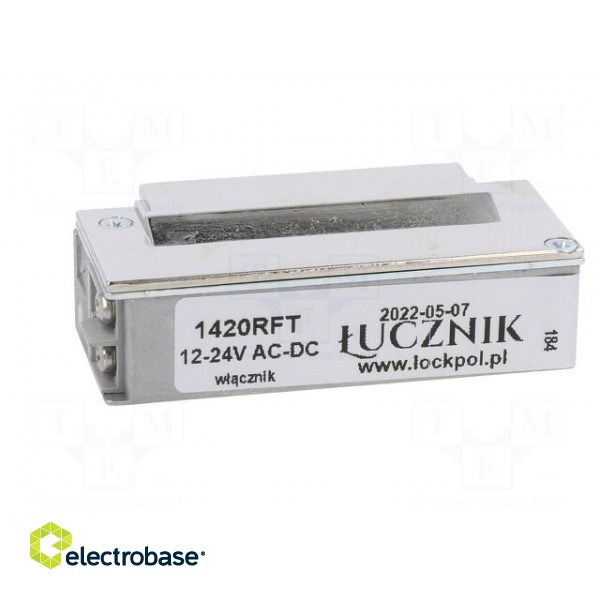 Electromagnetic lock | 12÷24VDC | with switch | 1400RFT image 5