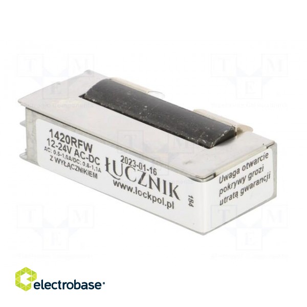 Electromagnetic lock | 12÷24VDC | with switch | 1400RFW image 6