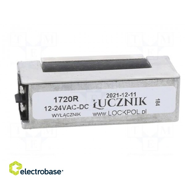 Electromagnetic lock | 12÷24VDC | with switch | 1700 | 12÷24VAC image 5