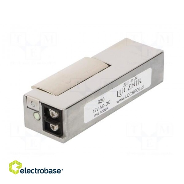 Electromagnetic lock | 12÷24VDC | with switch | 800 | 12÷24VAC image 4