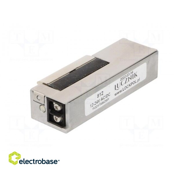 Electromagnetic lock | 12÷24VDC | with switch | 802 | 12÷24VAC фото 4