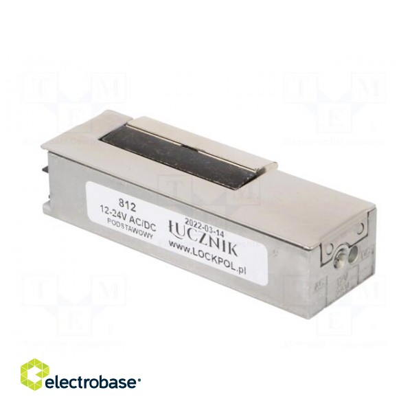 Electromagnetic lock | 12÷24VDC | with switch | 802 | 12÷24VAC image 6