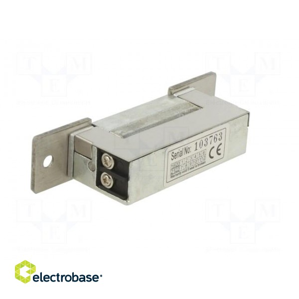 Electromagnetic lock | 12VDC | reversing,with mounting plate фото 4