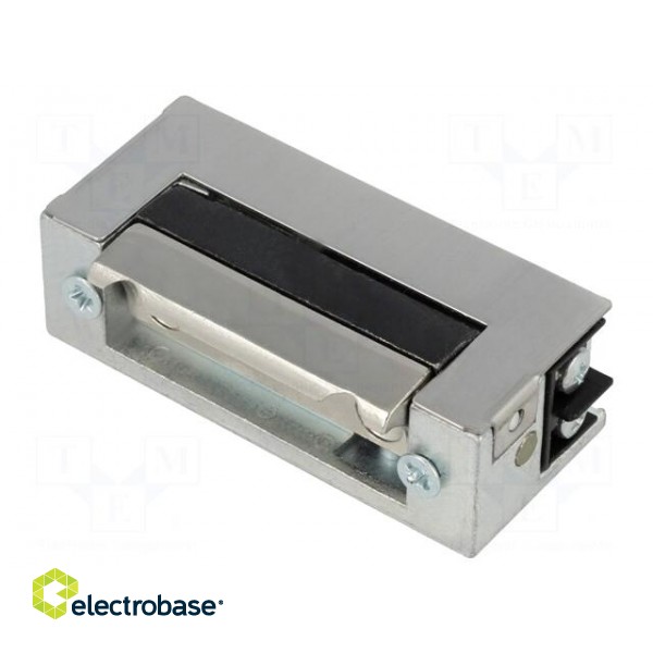 Electromagnetic lock | 22÷25VDC | reversing,with adjustable hook image 1