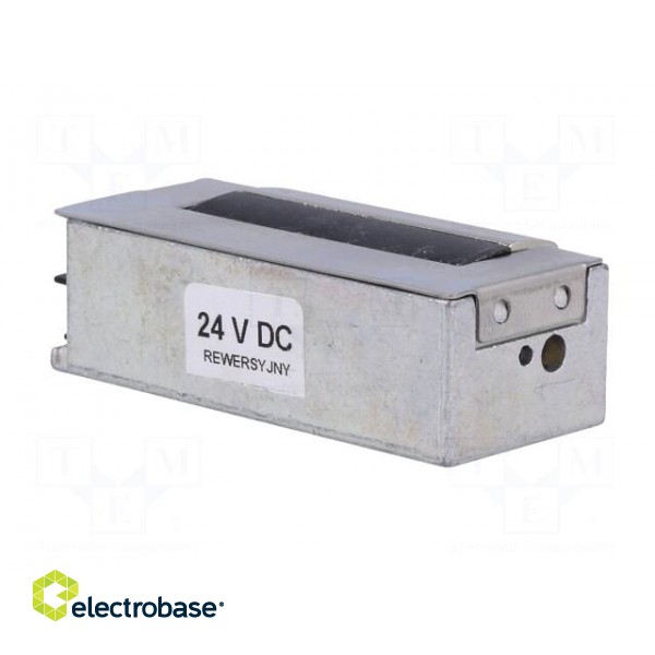 Electromagnetic lock | 22÷25VDC | reversing,with adjustable hook image 8