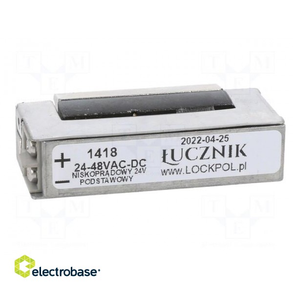 Electromagnetic lock | 24÷48VDC | low current | 24÷48VAC image 5