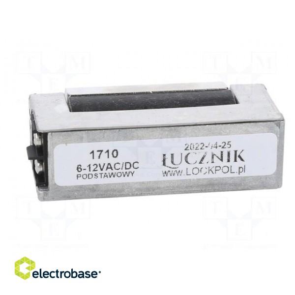 Electromagnetic lock | 6÷12VDC | 1700 | 6÷12VAC paveikslėlis 5