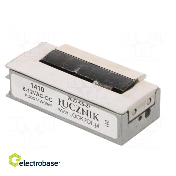 Electromagnetic lock | 6÷12VDC | with adjustable hook | 1400 image 6