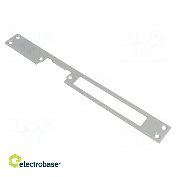 Frontal plate | for electromagnetic lock | grey | steel