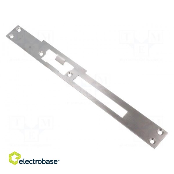 Frontal plate | left,flat | W: 24mm | for electromagnetic lock