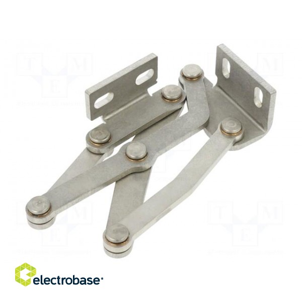 Hinge | stainless steel | 60mm | left,pivoting фото 1