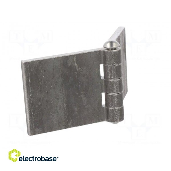 Hinge | Width: 120mm | steel | H: 50mm | without coating,for welding paveikslėlis 8
