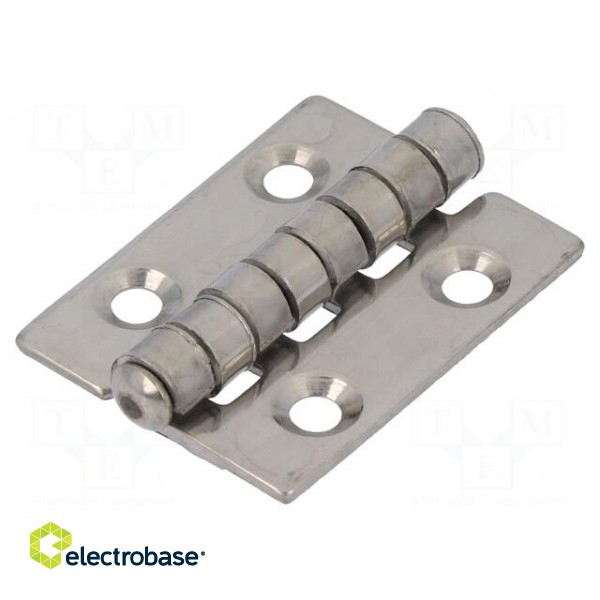 Hinge | Width: 30mm | A2 stainless steel | H: 40mm image 1
