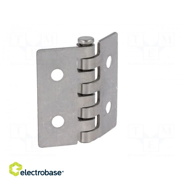 Hinge | Width: 40mm | A2 stainless steel | H: 40mm paveikslėlis 5