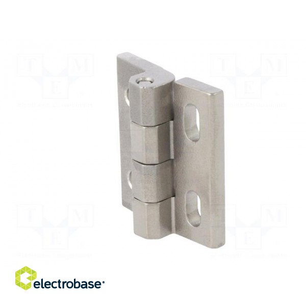 Hinge | Width: 40mm | stainless steel | H: 45mm | without regulation image 3
