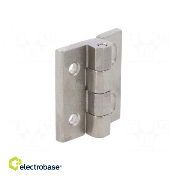 Hinge | Width: 40mm | stainless steel | H: 45mm | without regulation image 9