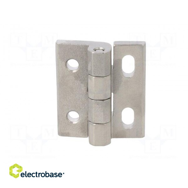 Hinge | Width: 40mm | stainless steel | H: 45mm | without regulation фото 2