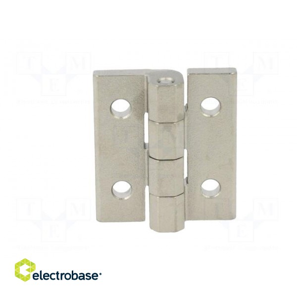 Hinge | Width: 40mm | stainless steel | H: 45mm | without regulation фото 2