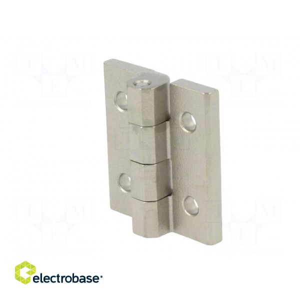 Hinge | Width: 40mm | stainless steel | H: 45mm | without regulation paveikslėlis 3