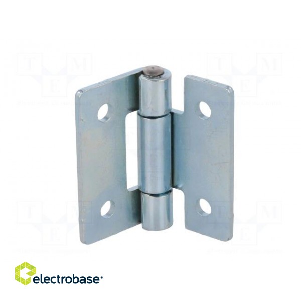 Hinge | Width: 40mm | zinc-plated steel | H: 40mm image 2