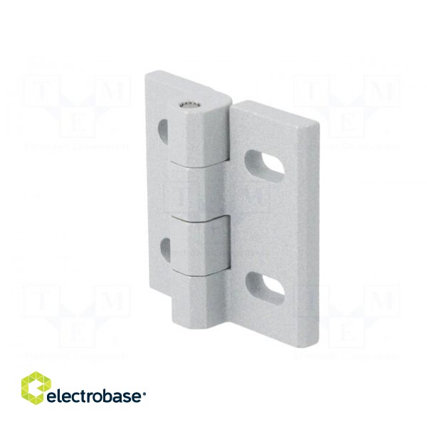 Hinge | Width: 45mm | cast zinc | H: 45mm | without regulation image 3