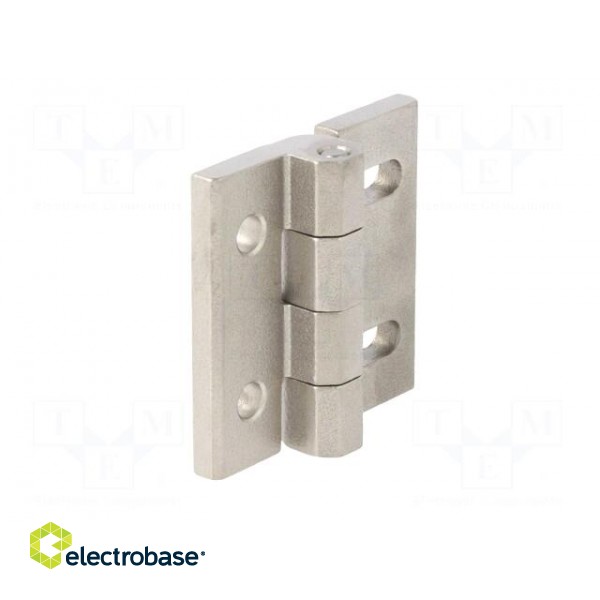 Hinge | Width: 45mm | stainless steel | H: 45mm | without regulation image 9