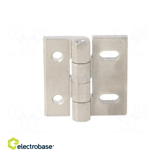 Hinge | Width: 45mm | stainless steel | H: 45mm | without regulation image 2