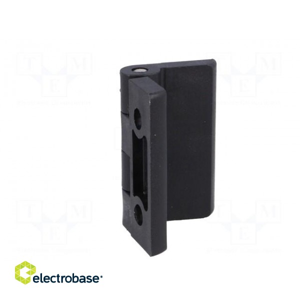 Hinge | Width: 50mm | polyamide | black | H: 50mm | with assembly stem фото 9